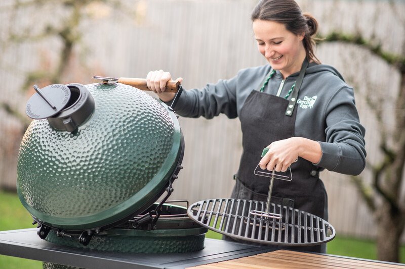 big green egg kamado tisztítása