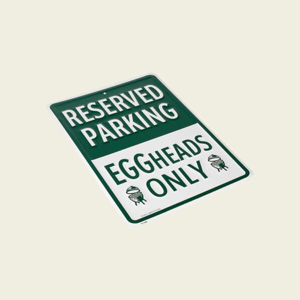 BGE Fanshop - Fém plakett - EGGheads only parking sign - Image 3