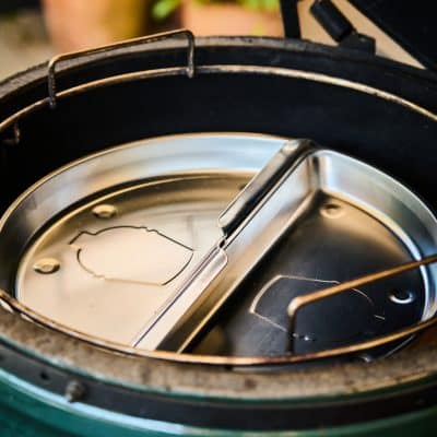 Big Green Egg csepegtetőtálca – rozsdamentes acél
